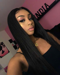 180 Density Pre Plucked Full Lace Human Hair Wigs Glueless Full Lace Wig Human Hair 13x6 Lace Straight Wigs For Black Women Remy