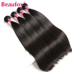 Peruvian Hair Bundles Straight Human Hair Weave Bundles Remy Hair Extension Natural Black 1/3/4 Pcs 8-30 Inches