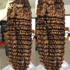 Pre-plucked Human Hair Lace Front Wig Highlight Straight 180% 13x6 Lace Frontal Wigs Curly Lace Frontal Wigs Swiss Lace