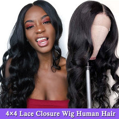 Lace Front Human Hair Wigs Peruvian Body Wave 13X4 Lace Frontal Remy 4X4 Lace Closure Wig