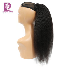 Brazilian Afro Kinky Straight Pony Tail Remy Wrap Around Drawstring Ponytail Ombre Human Hair Ponytail Extensions