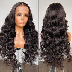 30 Inch Body Wave Lace Front Wig 13x4 Lace Frontal Human Hair Wigs for Black Women Brazilian Pre-plucked HD Loose Deep Wave Wigs