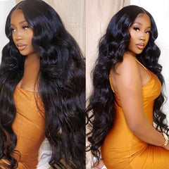 30 Inch Body Wave Lace Front Wig 13x4 Lace Frontal Human Hair Wigs for Black Women Brazilian Pre-plucked HD Loose Deep Wave Wigs