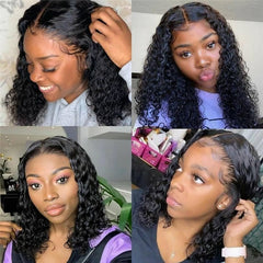 13x4 Loose Deep Wave Frontal Wig Hd Full Lace Front Human Hair Wigs Water Wave 30 Inch Brazilian Curly Human Hair Wig