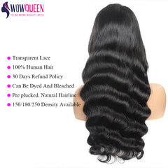 Loose Deep Wave Lace Front Wigs 13x6 Lace Front Human Hair Wigs Transparent Lace Wigs Remy 30 Inches Closure Wig For Women