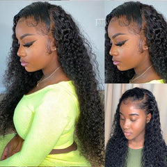 30 34 Inch Loose Deep Wave HD Frontal Wigs Curly Human Hair Brazilian 13x4 Wet And Wavy Water Wave Full Lace Front Wig