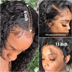 30 34 Inch Loose Deep Wave HD Frontal Wigs for Women Curly Human Hair Brazilian 13x4 Wet And Wavy Water Wave Full Lace Front Wig