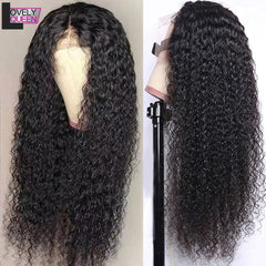 Curl 13X6 Lace Front Wig Brazilian Remy Curly Human Hair Wigs Pre Plucked 180 Density Lace Front Human Hair Wigs