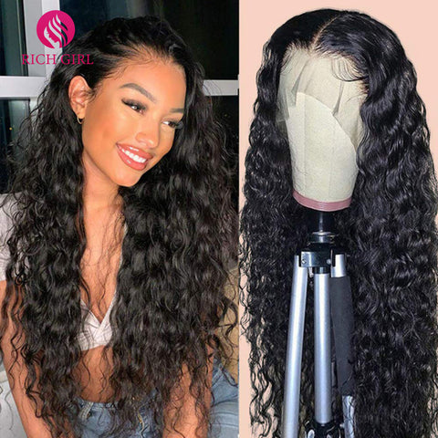 Brazilian Deep Wave Wig 13X6 HD Lace Front Human Hair Wigs For Women Richgirl 4X4 5X5 6X6 Long Inch Deep Curly Lace Closure Wig