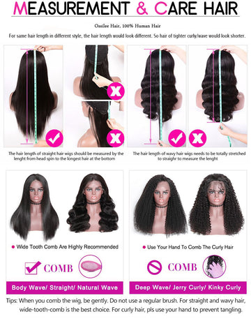 Bone Straight Human Hair Lace Front Wig For Black Women Brazilian Glueless HD Lace Frontal Human Hair Pre Plucked Closure Wigs
