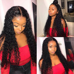 Loose Deep Wave Frontal Wig Hd Front Human Hair 40 Inch Water Wave Lace Front Wig Full Wet And Wavy Curly Wig