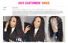 Deep Wave 13x4/13x6 HD Transparent Lace Front Wig PrePlucked Deep Wave Closure Wig Bleached Knots Human Hair Lace Frontal Wigs