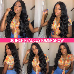 Body Wave Wig 30 Inch Lace Front Human Hair Wigs Hd Transparent Lace Frontal Wig T Part Brazilian Body Wave Lace Front Wig Remy