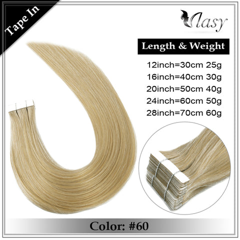 100% Real Hair Natural Machine-Made Remy Adhesive Tape 12 -28Inch Tape In Hair Extensions