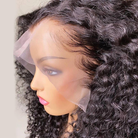 Loose Deep Wave Frontal Wig Hd Front Human Hair 40 Inch Water Wave Lace Front Wig Full Wet And Wavy Curly Wig
