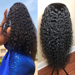 Loose Deep Wave Frontal Wig Hd Front Human Hair 40 Inch Water Wave Lace Front Wig Full Wet And Wavy Curly Wig