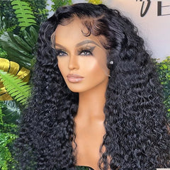 Loose Deep Wave Frontal Wig Hd Front Human Hair 40 Inch Water Wave Lace Front Wig Full Wet And Wavy Curly Wig