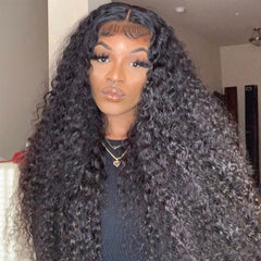 Kinky Curly Human Hair Wig Loose Deep Wave Wig Hd Transparent Lace Frontal Wig For Women Human Hair Natura Brazilian Hair Wigs