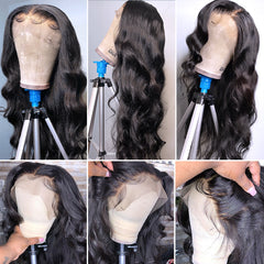 Cheap 30 Inch Wavy Body Wave Lace Front Wig 13x4 HD Transparent Lace Frontal Wigs Brazilian Body Wave Lace Front Human Hair Wigs