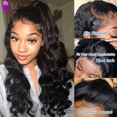 Loose Wave Lace Front Human Hair Wigs For Women Loose Deep Wave 13x4 HD Lace Frontal Wig 4x4 Lace Closure Wig Remy Pre Plucked