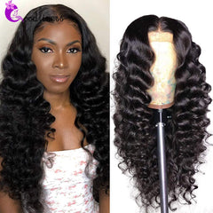 Loose Wave Lace Front Human Hair Wigs For Women Loose Deep Wave 13x4 HD Lace Frontal Wig 4x4 Lace Closure Wig Remy Pre Plucked