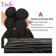 Straight Hair Brazilian Straight Human Hair Weave Bundles Natural Black 1/3/4 pcs/lot 100% Human Hair Bundles Remy Hair