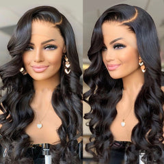 Body Wave Lace Front Wig 13x4 HD Transparent Lace Wigs 4x4 Lace Closure Wig Remy Brazilian Wavy Body Lace Front Human Hair Wigs