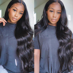 Body Wave Lace Front Wig 13x4 HD Transparent Lace Wigs 4x4 Lace Closure Wig Remy Brazilian Wavy Body Lace Front Human Hair Wigs