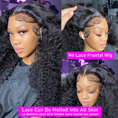 13x6 Lace Front Human Hair Wigs Brazilian Hair 13x4 Deep Wave Wig 360 Lace Frontal Wig 30 Inch Hd Curly Human Hair Wig