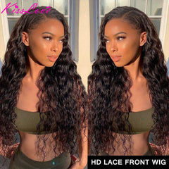 13x4/13x6 Transparent Lace Front Wig Water Wave 360 Lace Frontal Human Hair Wigs for Women Brazilian Curly 5x5 Lace Closure Wig