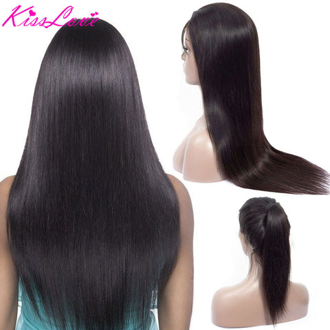 HD Transparent 360 Glueless Brazilian Straight 13x4/13x6 Lace Front Human Hair Wigs with Baby Hair
