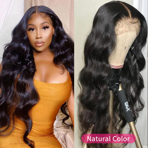 Cheap Colored HD Lace Frontal Wig Body Wave Lace Front Wig Glueless Light Brown Lace Front Human Hair Wigs For Women Remy Wig T