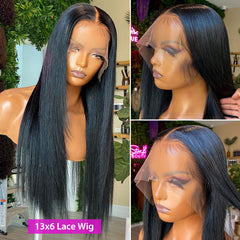 30 40 Inch Bone Straight 13x6 Lace Front Human Hair Wigs 4x4 Closure Pre-Plucked Brazilian 13x4 Frontal Wig