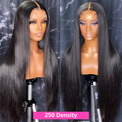 30 40 Inch Bone Straight 13x6 Lace Front Human Hair Wigs 4x4 Closure Pre-Plucked Brazilian 13x4 Frontal Wig